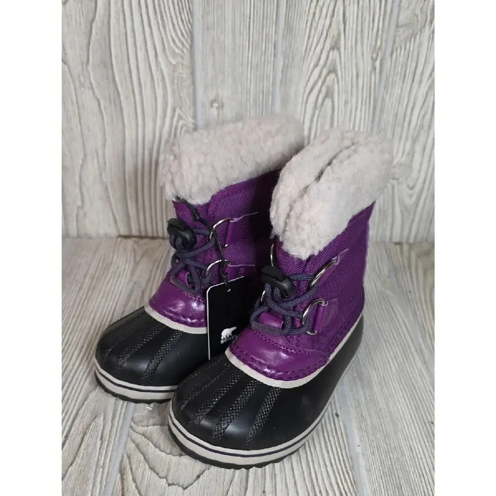 Sorel Yoot Pac Nylon Waterproof Winter Boots Toddler Kids Size 9 NEW